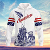 FUNSTUFFPRINT American By Birth Veteran By Choice 3D Hoodie and Zip Hoodie