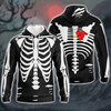 FUNSTUFFPRINT Skull - Full Print  3D Hoodie and Zip Hoodie