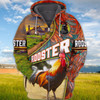 FUNSTUFFPRINT Rooster Full Print  3D Hoodie and Zip Hoodie