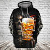 FUNSTUFFPRINT Beer Full Print  3D Hoodie and Zip Hoodie