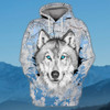 FUNSTUFFPRINT Wolf Full Print  3D Hoodie and Zip Hoodie