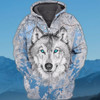FUNSTUFFPRINT Wolf Full Print  3D Hoodie and Zip Hoodie