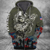 FUNSTUFFPRINT Veteran Full Print 3D Hoodie and Zip Hoodie