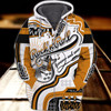 FUNSTUFFPRINT Rock'n'Roll Guitar Full Print  3D Hoodie and Zip Hoodie