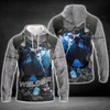 FUNSTUFFPRINT  Welder Blue Graphic Design  3D Hoodie and Zip Hoodie
