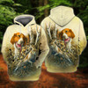 FUNSTUFFPRINT Rabbit Hunting With Beagles  3D Hoodie and Zip Hoodie