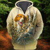 FUNSTUFFPRINT Rabbit Hunting With Beagles  3D Hoodie and Zip Hoodie