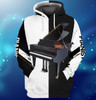 FUNSTUFFPRINT Piano 05  3D Hoodie and Zip Hoodie