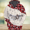 FUNSTUFFPRINT Snow Kitten Love  3D Hoodie and Zip Hoodie