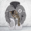 FUNSTUFFPRINT Cat Cute Full Print Shirts Cats Shirts  3D Hoodie and Zip Hoodie