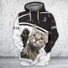 FUNSTUFFPRINT  Cat  Full Print Shirts Cats Shirt  3D Hoodie and Zip Hoodie