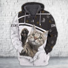 FUNSTUFFPRINT  Cat  Full Print Shirts Cats Shirt  3D Hoodie and Zip Hoodie