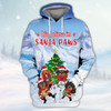 FUNSTUFFPRINT Dachshunds We Believe In Santa Paws 3D Shirt Dachshund Dog Lover  3D Hoodie and Zip Hoodie