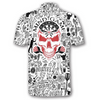 Custom Personalized Doodle Pattern Custom Darts Jerseys for Men, Skull Dart Shirt