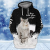 FUNSTUFFPRINT Meory Christmas Cats  3D Hoodie and Zip Hoodie
