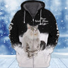 FUNSTUFFPRINT Meory Christmas Cats  3D Hoodie and Zip Hoodie