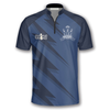 Custom 3D All Over Print Blue Lightning Custom Bowling Jerseys for Men, Uniform Shirt for Bowling Team