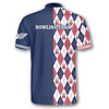 Custom Rhombus Pattern Custom Bowling Jerseys for Men, Personalized 3D All Over Print Bowling Shirt