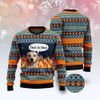 FUNSTUFFPRINT Labrador Retriever Fire Ugly Christmas Sweater, Dog Ugly Christmas Sweater, Ugly Dog Sweaters Ugly  Sweater