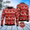 FUNSTUFFPRINT Llama Lalala Ugly Christmas Sweater, Christmas Sweater, Ugly Sweater, Funny Xmas Sweaters Ugly  Sweater