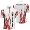 Custom Personalized Flame Bowling Shirts For Men And Women, Multi Color Bowling Jersey Shirt for Bowler