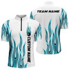 Custom Personalized Flame Bowling Shirts For Men And Women, Multi Color Bowling Jersey Shirt for Bowler