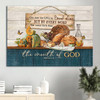Bible Verse Food Drawing Monarch Butterfly One Does Not Live By Bread Alone Canvas Wall Art - Christian Wall Decor