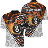 Custom Billiard 8 Ball Pool Fire Customized Name, Team Name 3D Jersey Shirt For Men, Billiards Jersey