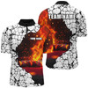 Custom Billiard 8 Ball Pool Fire Customized Name, Team Name 3D Jersey Shirt For Men, Billiards Jersey