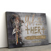 Warrior Of Christ God Is With Her She Will Not Fall Psalm 465 Wall Art Canvas Print