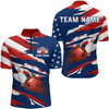 Custom American Flag Bowling Quarter-Zip Shirt Custom Bowling Jersey for Men Bowling Team League