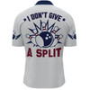 Custom I Don't Give A Split Bowling Quarter-Zip Shirt Men Custom American Bowling Jersey
