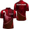 Custom Multi Color Hive Bowling Shirt for Men Bowling Jersey Bowling Team League Quarter-Zip Shirt