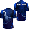Custom Multi Color Hive Bowling Shirt for Men Bowling Jersey Bowling Team League Quarter-Zip Shirt