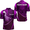 Custom Multi Color Hive Bowling Shirt for Men Bowling Jersey Bowling Team League Quarter-Zip Shirt