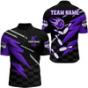 Custom Bowling Quarter-Zip Shirt For Men Custom Bowling Jersey Team League Bowling Shirts, Multi Color Bowling Jersey