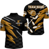 Custom Bowling Quarter-Zip Shirt For Men Custom Bowling Jersey Team League Bowling Shirts, Multi Color Bowling Jersey