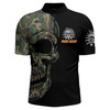 Custom Camo Bowling Shirt Custom Skull Bowling Jersey Men Bowling Quarter-Zip Shirt For Team