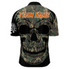 Custom Camo Bowling Shirt Custom Skull Bowling Jersey Men Bowling Quarter-Zip Shirt For Team