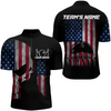 Custom American Bowling Quarter-Zip Shirt for Men Custom Skull Bowling Jersey Bowling Team, Gift for Bowler