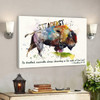 Cow - Be Steadfast - 1 Conrinthians 15:58 - Bible Verse Canvas - Christian Canvas Prints - Faith Canvas - Ciaocustom