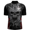 Custom Personalized Skull Bowling Shirt for Men Custom Team's Name Bowling Jersey Shirt, Skull Bowling Jersey