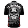 Custom Personalized Skull Bowling Shirt for Men Custom Team's Name Bowling Jersey Shirt, Skull Bowling Jersey