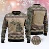 FUNSTUFFPRINT Michigan Mandala Ugly Christmas Sweater, Christmas Sweater, Ugly Sweater, Funny Xmas Sweaters Ugly  Sweater