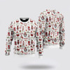 FUNSTUFFPRINT Santa Claus Sweater, Santa Claus Christmas Ugly Sweater, Funny Santa Sweaters, Santa Claus Outfit History Ugly  Sweater