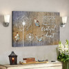 God Canvas Prints - Jesus Canvas Art - Begin Each Day With A Grateful Heart Dandelions Butterflies Canvas Wall Art - Ciaocustom