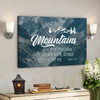 God Canvas Prints - Jesus Canvas Art - Bible Verse Wall Art Isaiah 5410 Though The Mountains Move Canvas Print - Ciaocustom