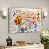 God Canvas Prints - Jesus Canvas Art - Joshua 2415 Kjv Floral Hummingbird Canvas Wall Art - Ciaocustom