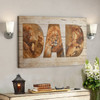 Bible Verse Wall Art Canvas - Dad - Awesome Lion Canvas - Ciaocustom