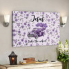 Bible Verse Canvas - Purple Jesus Take The Wheel Canvas Wall Art - Scripture Canvas Wall Art - Ciaocustom